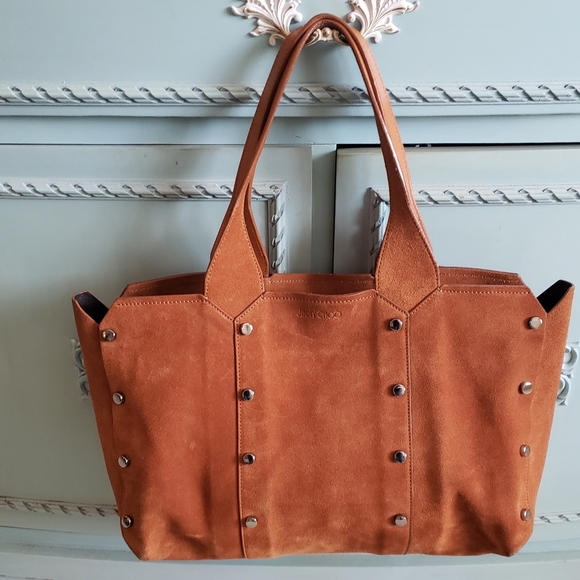 Jimmy Choo Brown Lockett Shopper Tote - Picture 16 of 16